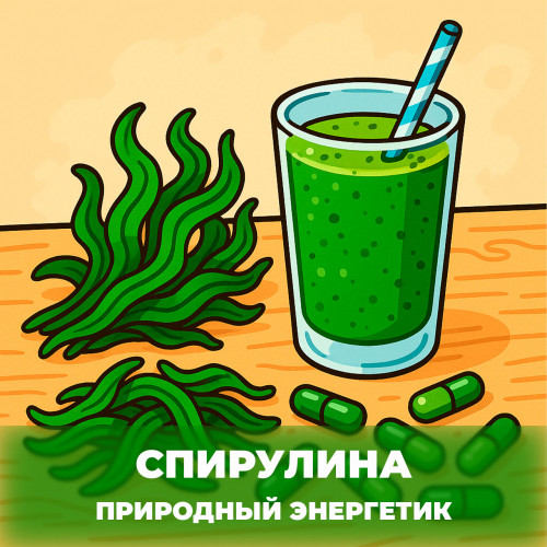 Спирулина - природный энергетик: польза, мифы и научные факты