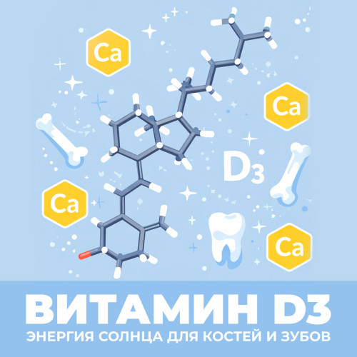 Витамин D3: Энергия солнца для костей и зубов
