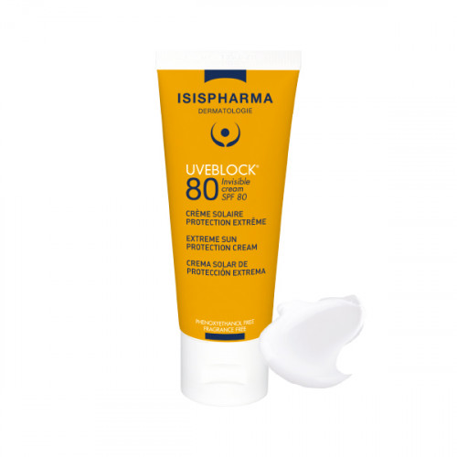 УВЕБЛОК® SPF 80 прозрачный крем, 40 мл.