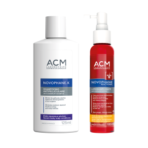 Набор против перхоти и выпадения волос Новофейн К шампунь + Новофейн Реакшнл лосьон